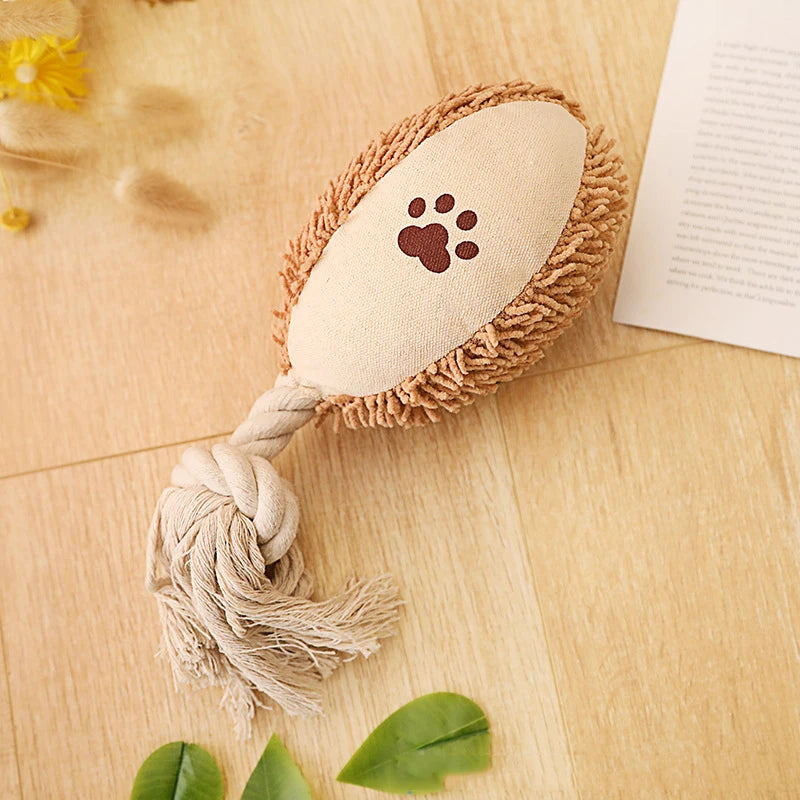 Plunders Indestructible Plush Squeaky Pet Chew Set